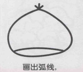 板栗简笔画画法步骤04