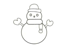 雪人简笔画
