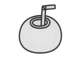 椰子简笔画