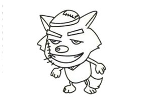 灰太狼简笔画