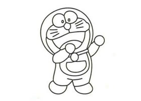 机器猫简笔画