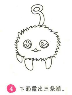 七仔简笔画画法步骤04