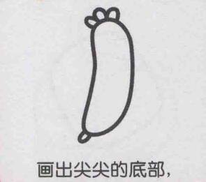 丝瓜简笔画画法步骤03