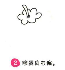 柿子简笔画画法步骤02