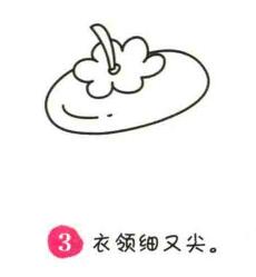 柿子简笔画画法步骤03