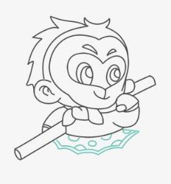 齐天大圣孙悟空简笔画画法步骤08