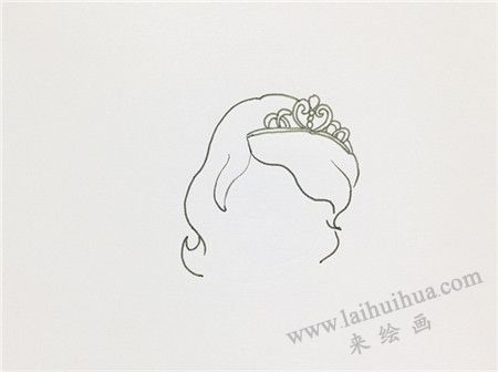 小苏菲亚简笔画画法步骤01