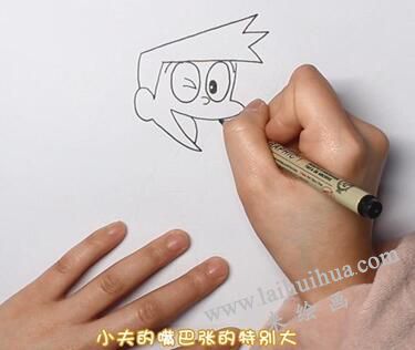 小夫简笔画画法步骤01
