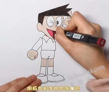 小夫简笔画画法步骤03