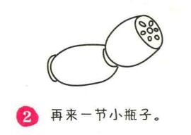 莲藕简笔画画法步骤02