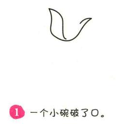 玫瑰花简笔画画法步骤01