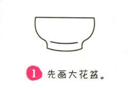 君子兰简笔画画法步骤01