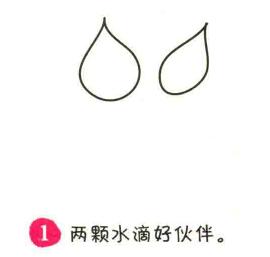 马蹄莲简笔画画法步骤01