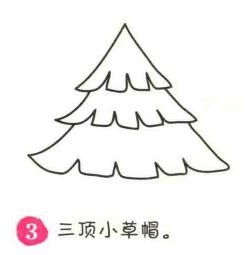 松树简笔画画法步骤03