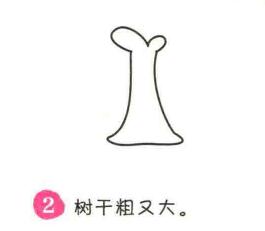 柳树简笔画画法步骤02