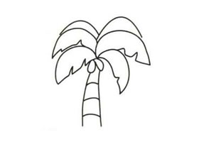 椰子树简笔画