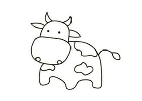 小牛简笔画
