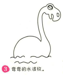 恐龙简笔画画法步骤03