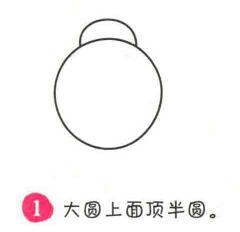 瓢虫简笔画画法步骤01