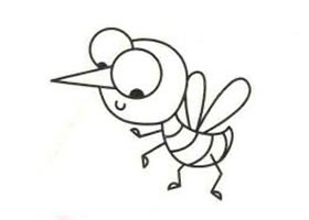 蚊子简笔画