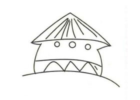 草屋简笔画