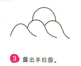 日出简笔画画法步骤03
