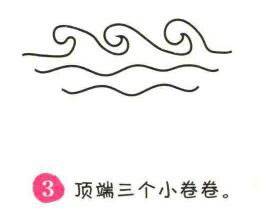 河流简笔画画法步骤03
