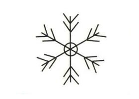 雪花简笔画
