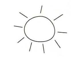 太阳简笔画（一）