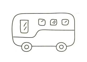 公共交通工具简笔画