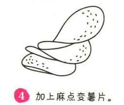 薯片简笔画画法步骤04