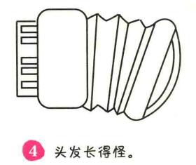乐器简笔画画法步骤04