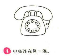 电话简笔画画法步骤04