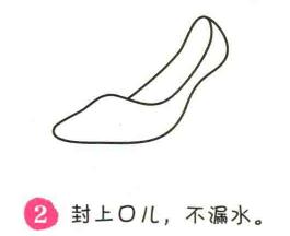 高跟鞋简笔画画法步骤02