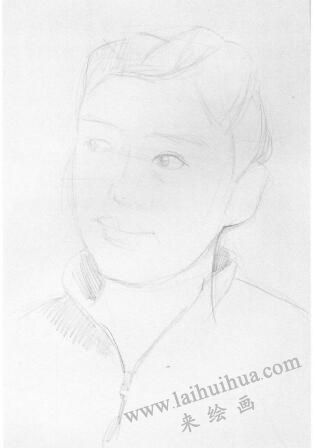 素描肖像画步骤分解一01