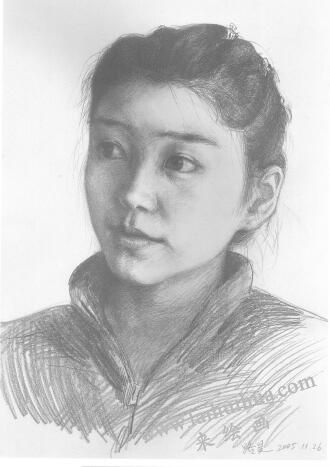 素描肖像画步骤分解一04