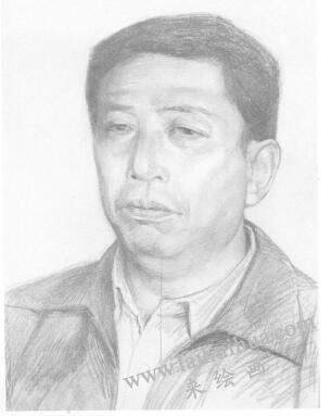 素描肖像画步骤分解三（中年男子）03