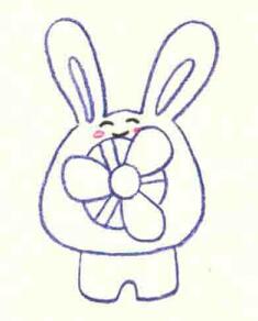 小电风扇盒色铅笔简笔画画法步骤03
