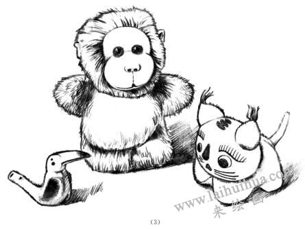 玩具组合的画法步骤03