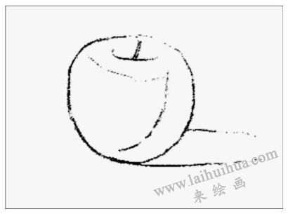 苹果的画法步骤01