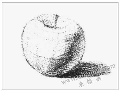 苹果的画法步骤02