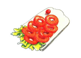 鱿鱼圈色铅笔简笔画