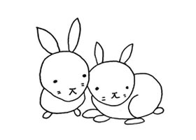 兔子简笔画作品图片（八）