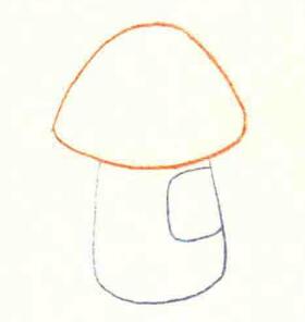 垃圾桶的色铅笔简笔画画法步骤01