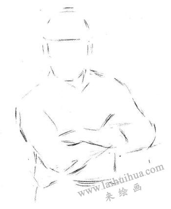 油漆工素描画法步骤01
