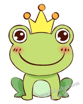 青蛙王子简笔画教程（步骤）06