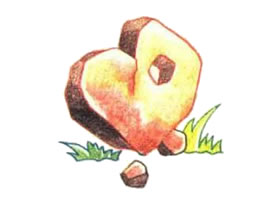 石头色铅笔简笔画画法步骤