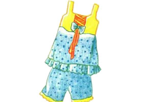 家居服色铅笔简笔画画法步骤