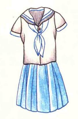 校服色铅笔简笔画画法步骤04