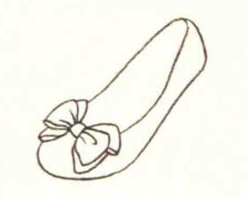 船鞋色铅笔简笔画画法步骤01